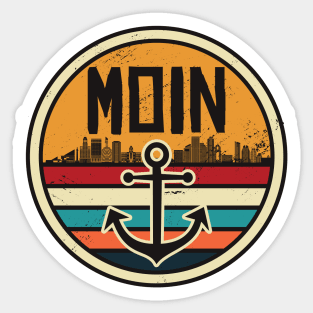 Moin travel anchor design Sticker